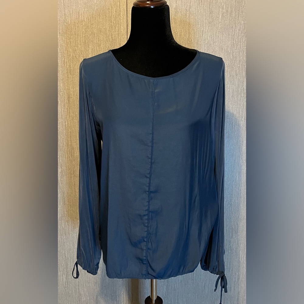 Lola & Sophie Silk Peasant Top size S - Picture 3 of 16